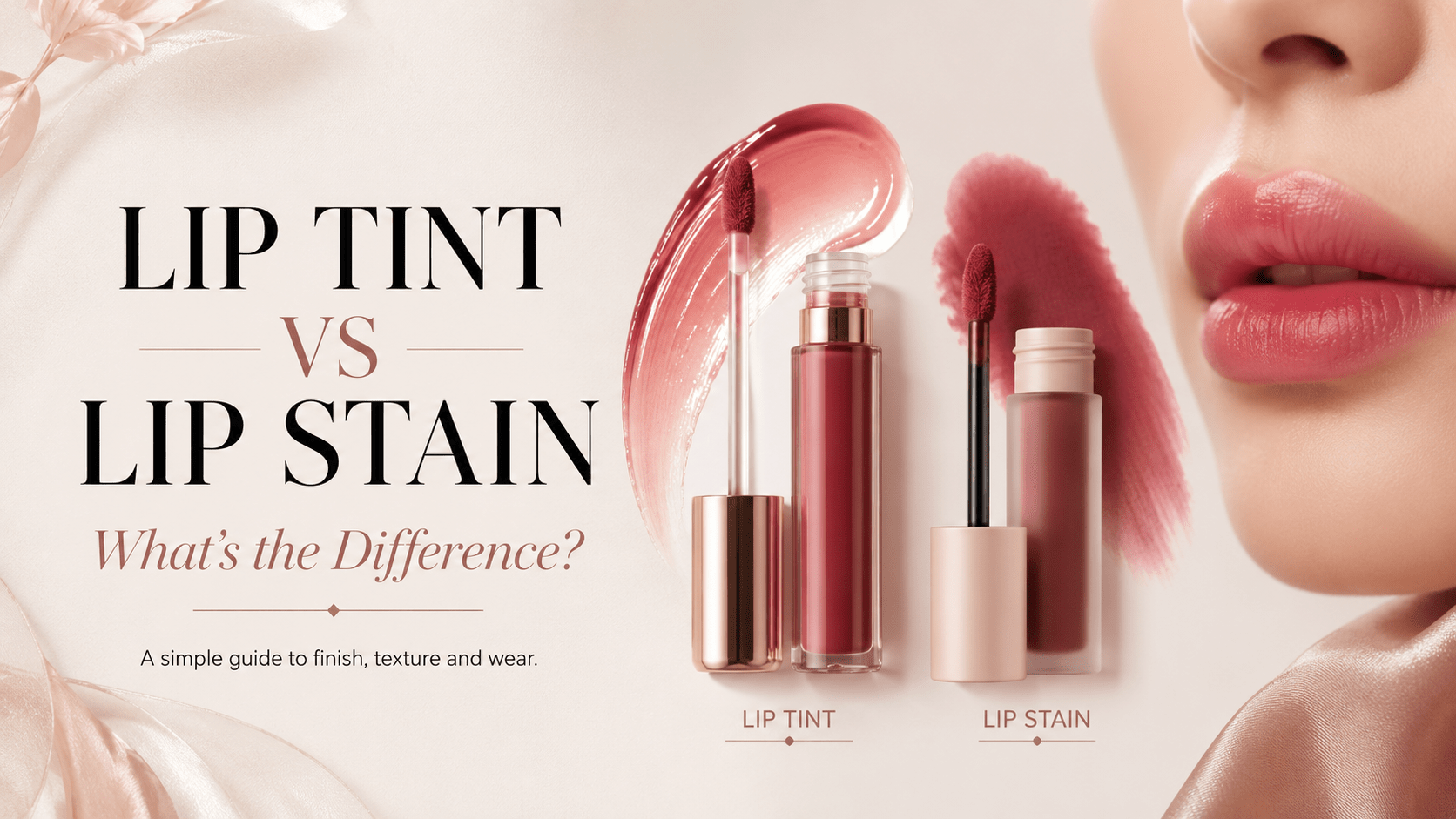 Lip tint, lip stain and tinted lip gloss comparison guide