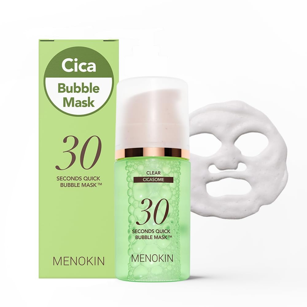 MENOKIN 30 Seconds Quick Bubble Mask 5 Types – Multi-Action Oxygen Foaming Mask
