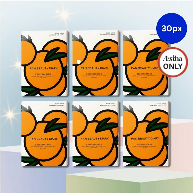 FAN BEAUTY DIARY Porcelain Whitening & Spot-Correcting Duo Mask