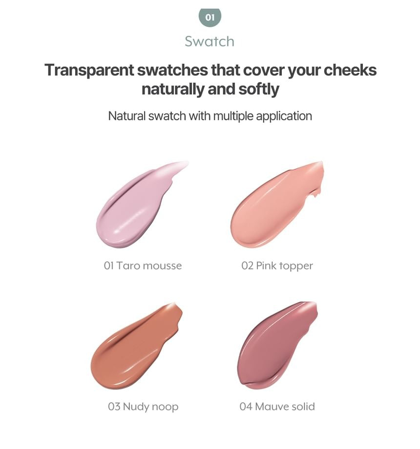 NUSE Mousse Care Cheek blush - 16ml