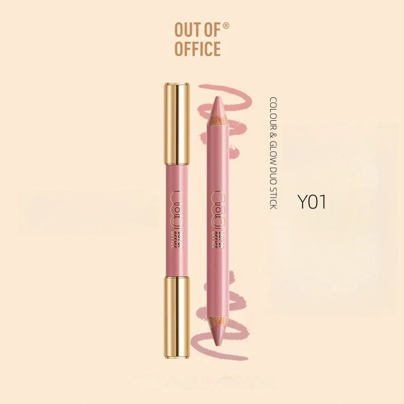 OUT OF OFFICE blush Lumeglow Duo Pencil (+sharpener）