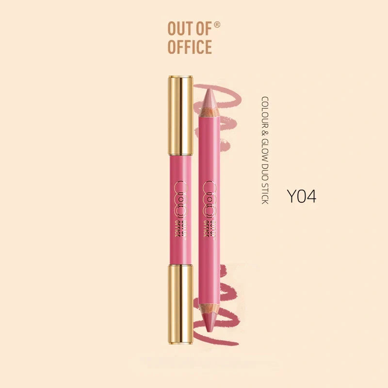 OUT OF OFFICE blush Lumeglow Duo Pencil (+sharpener）