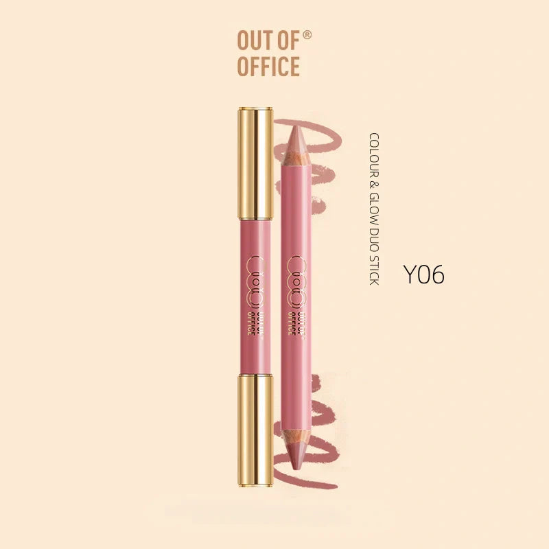 OUT OF OFFICE blush Lumeglow Duo Pencil (+sharpener）