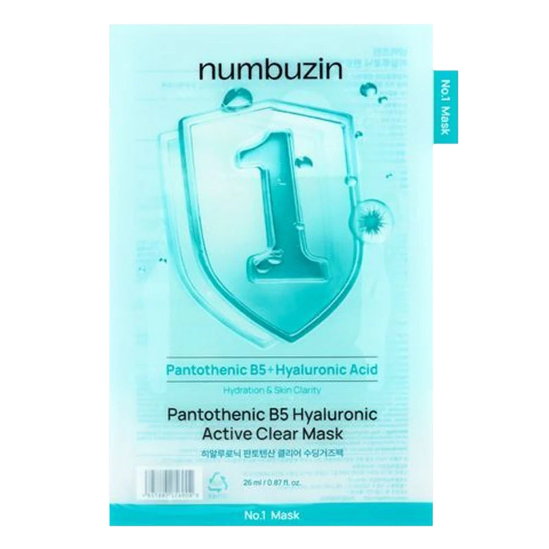 Numbuzin No.1  Pantothenic B5 Hyaluronic Active Clear Mask Sheet