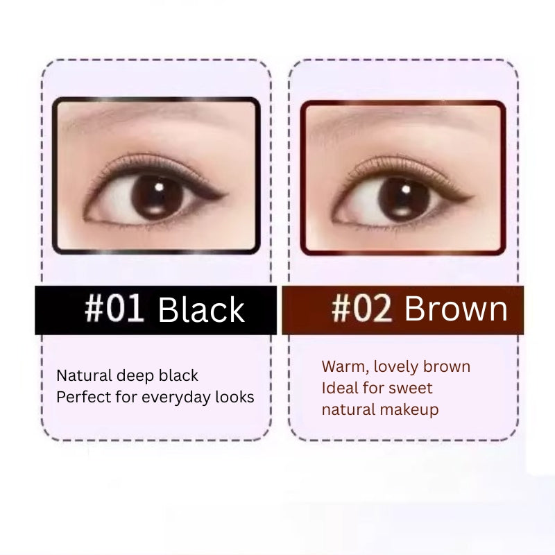 KISS ME Dual-Ended Soft Glam Ultra-Fine Eyeliner Brush Gel Pencil