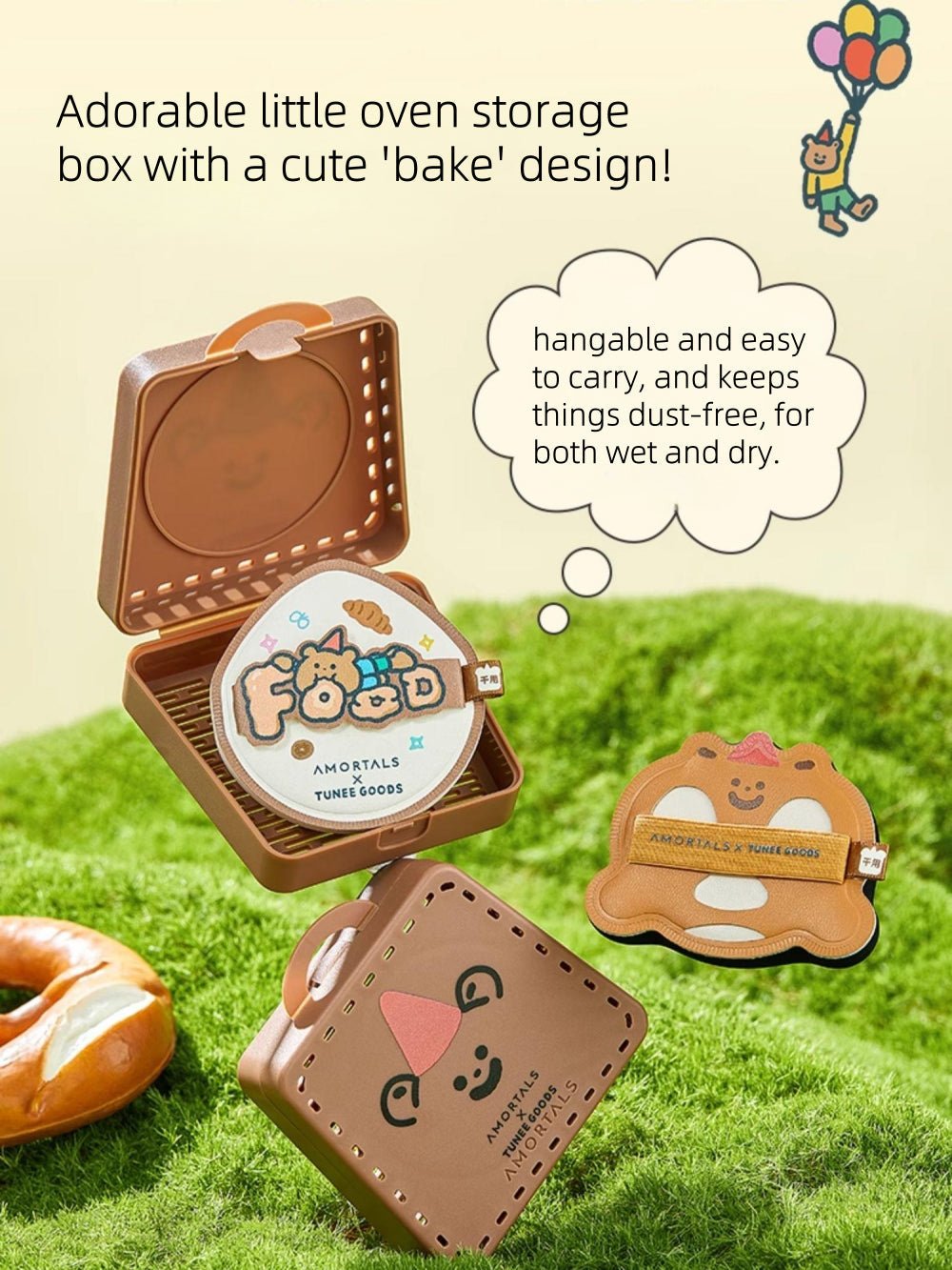 AMORTALS x TUNEE GOODS Croissant Makeup Sponge Set - RV Cosmetics