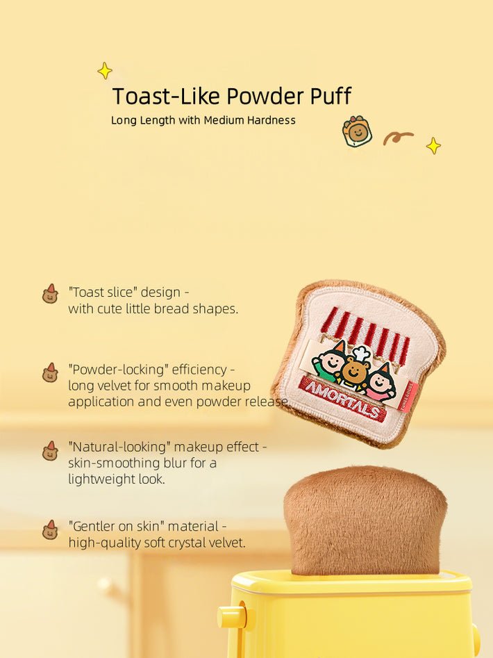 AMORTALS x TUNEE GOODS Croissant Makeup Sponge Set - RV Cosmetics