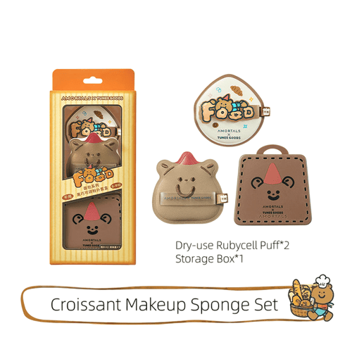 AMORTALS x TUNEE GOODS Croissant Makeup Sponge Set - RV Cosmetics