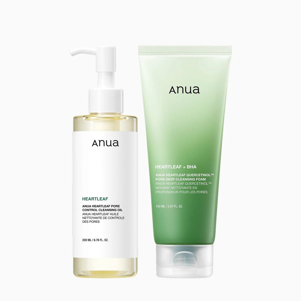Anua Double Cleansing Duo – Cleansing Oil 200ml + Foam 150ml - RV Cosmetics