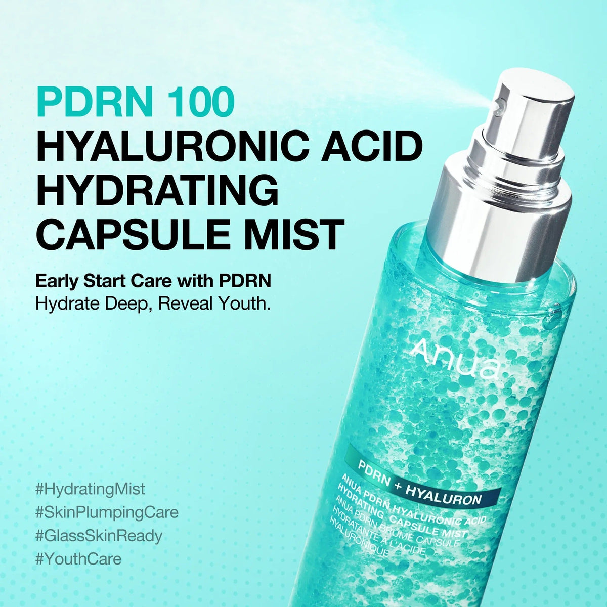 Anua PDRN Hyaluronic Acid Hydrating Capsule Mist 100ml - RV Cosmetics