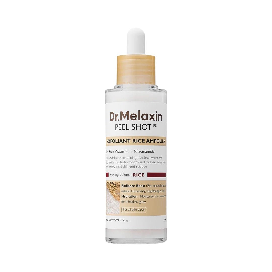 Dr. Melaxin Peel Shot Exfoliating White Rice Ampoule 80ml - RV Cosmetics