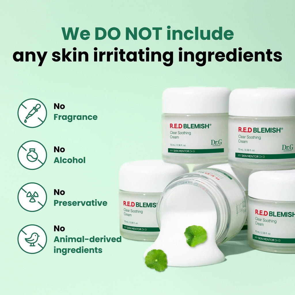 Dr.G R.E.D Blemish Clear Soothing Cream (70ml) - RV Cosmetics