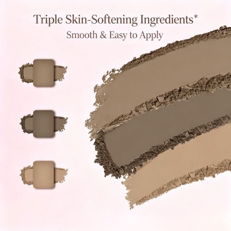 FLORTTE No Worries Three-Colour Eyebrow Powder - RV Cosmetics