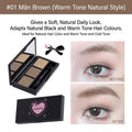 FLORTTE No Worries Three-Colour Eyebrow Powder - RV Cosmetics