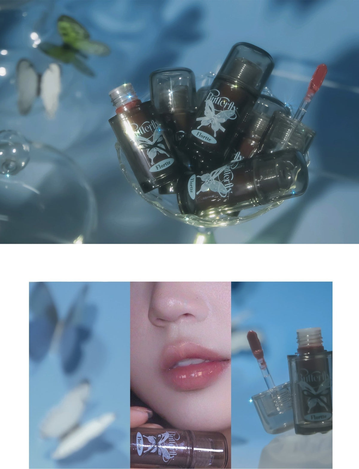 FLORTTE Twin Butterfly Series Lip Serum - RV Cosmetics