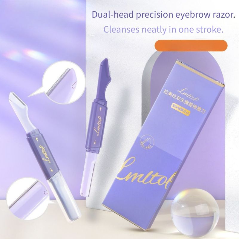 Foldable Double-Ended Eyebrow Razor Australia | Aestha Cosmetics - RV Cosmetics