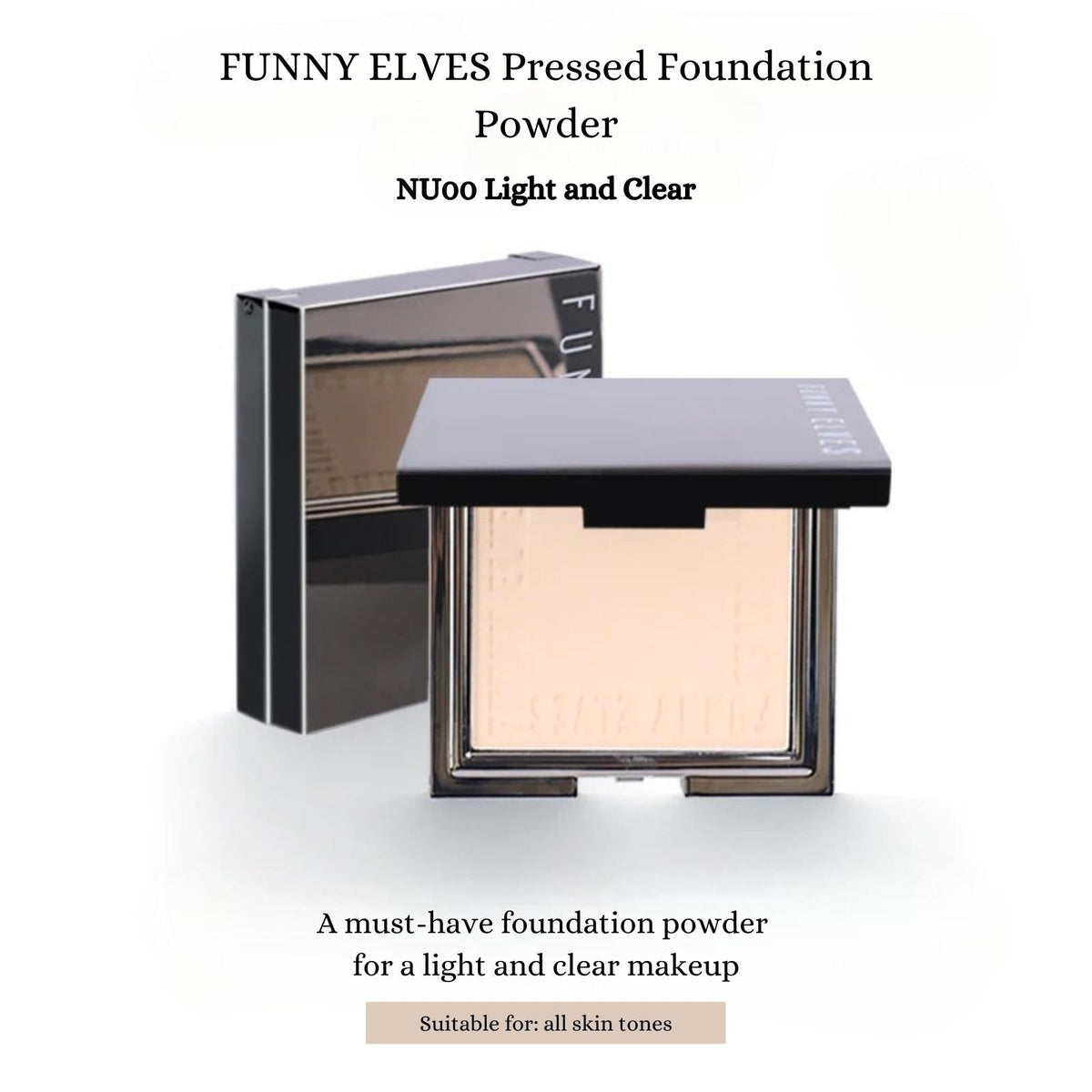 FUNNY ELVES Pressed Foundation Powder - RV Cosmetics