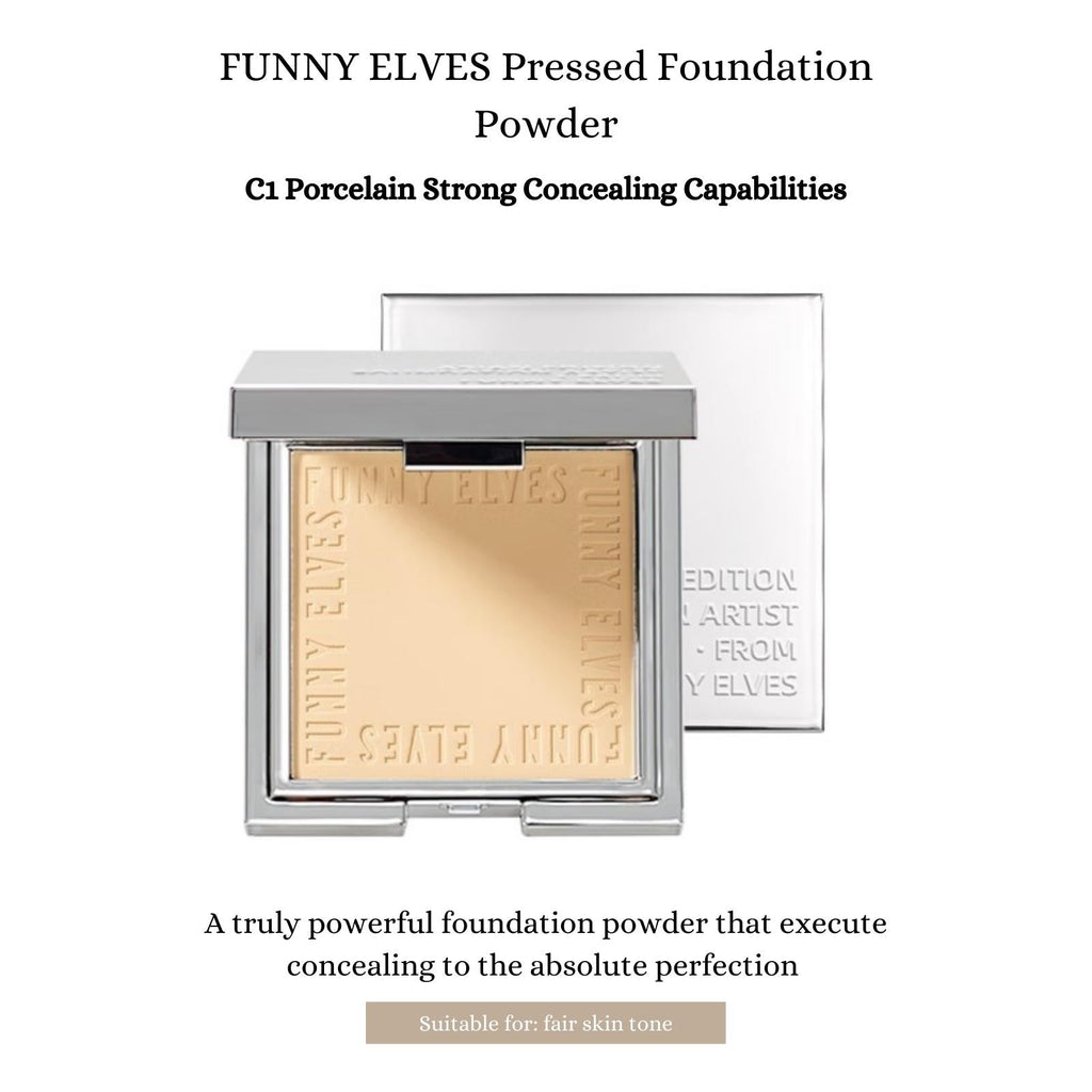 FUNNY ELVES Pressed Foundation Powder - RV Cosmetics