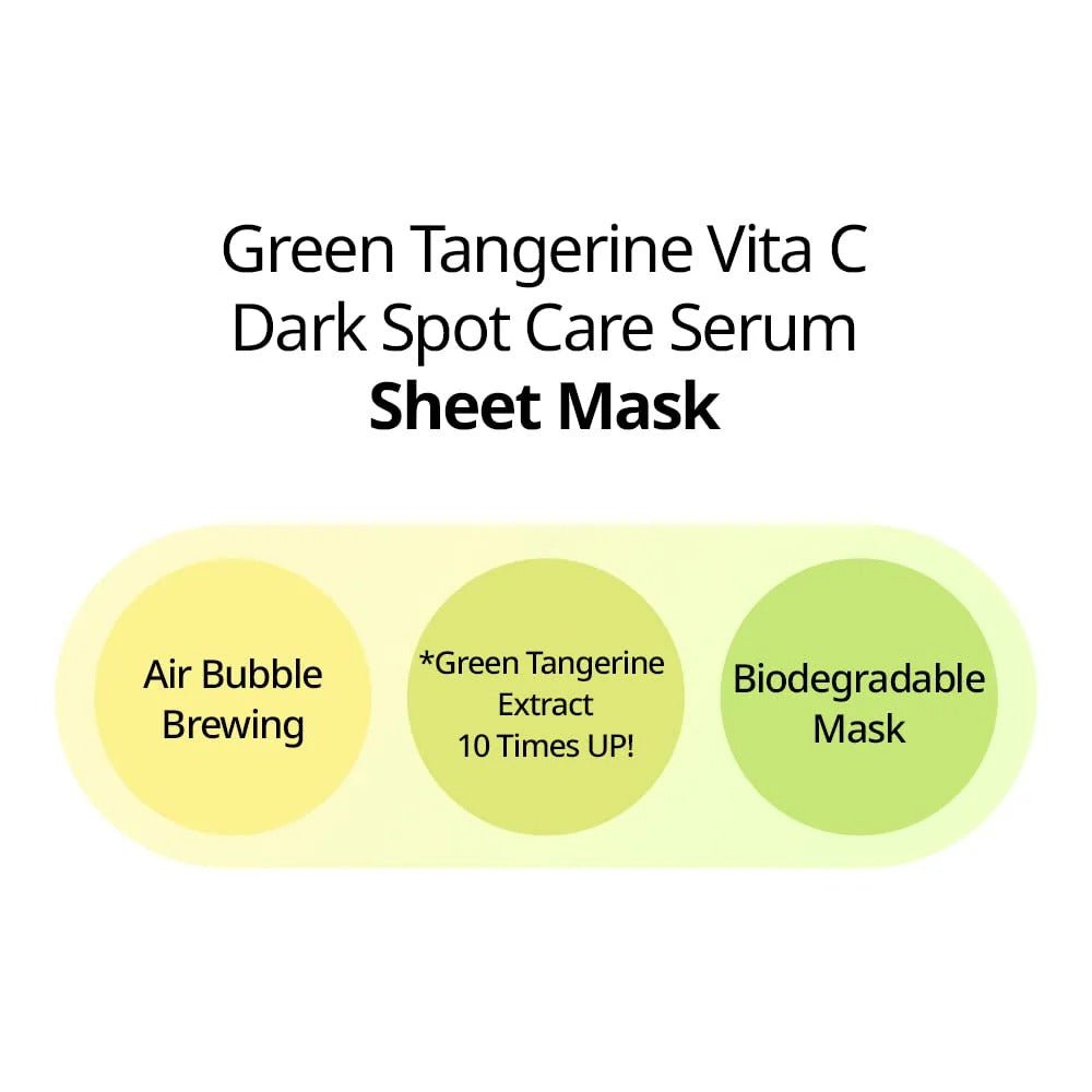 Goodal Green Tangerine Vita-C Dark Spot Care Serum Sheet Mask - RV Cosmetics