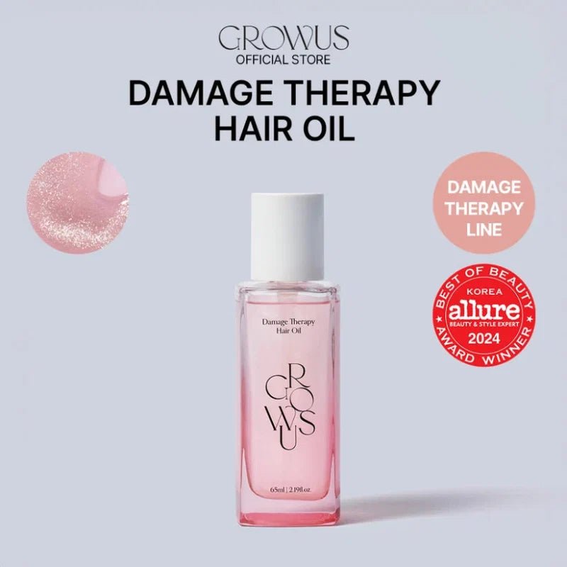 Growus Damage Therapy Hair Oil 65ml – Nourishing Korean Hair Oil for Smooth &amp; Healthy-Looking Hair - RV Cosmetics