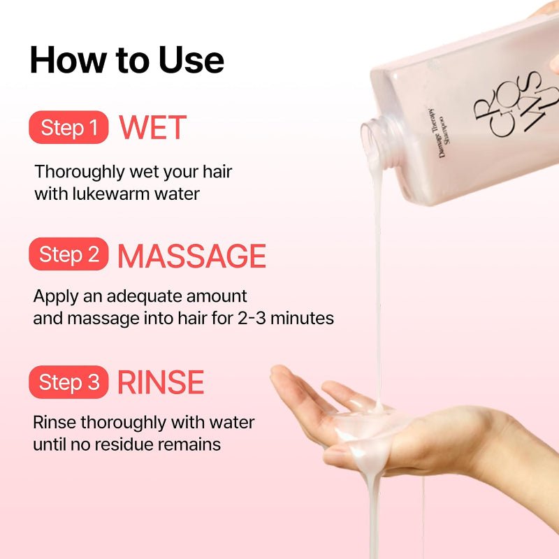 Growus Damage Therapy Shampoo EX 500ml – Korean Repair Care Shampoo for Dry &amp; Damaged Hair - RV Cosmetics