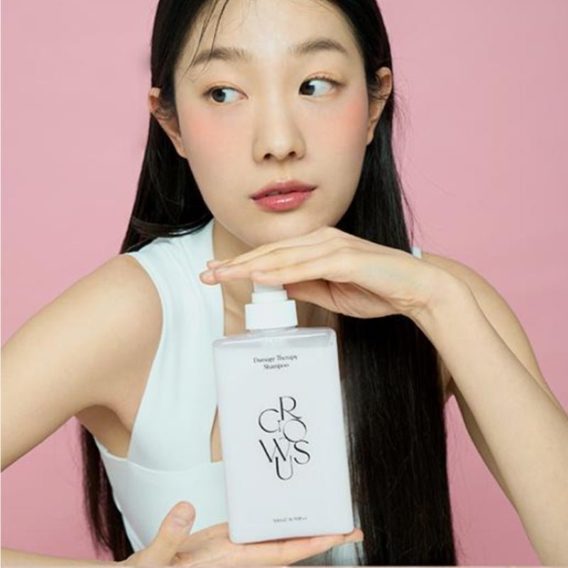 Growus Damage Therapy Shampoo EX 500ml – Korean Repair Care Shampoo for Dry &amp; Damaged Hair - RV Cosmetics
