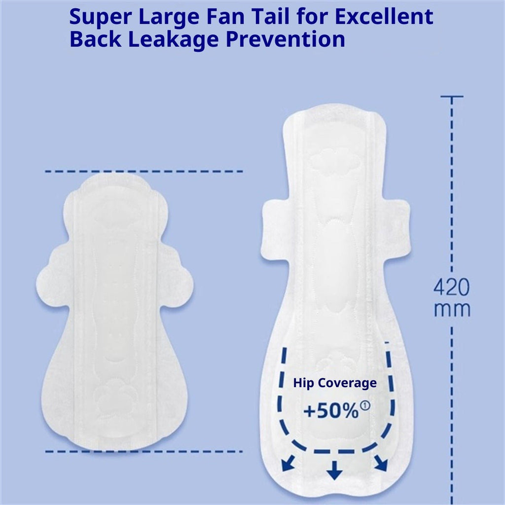 HERLAB Deep Blue Ultra-Thin soft Cotton Sanitary Pad (8 pcs) - RV Cosmetics