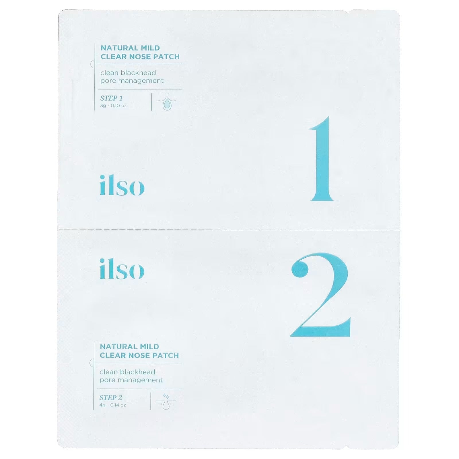 ILSO Natural Mild Clear Nose Patch Set + 40 Skin Wrap Cotton Pads (Sebum Softener & Pore Care Kit） - RV Cosmetics
