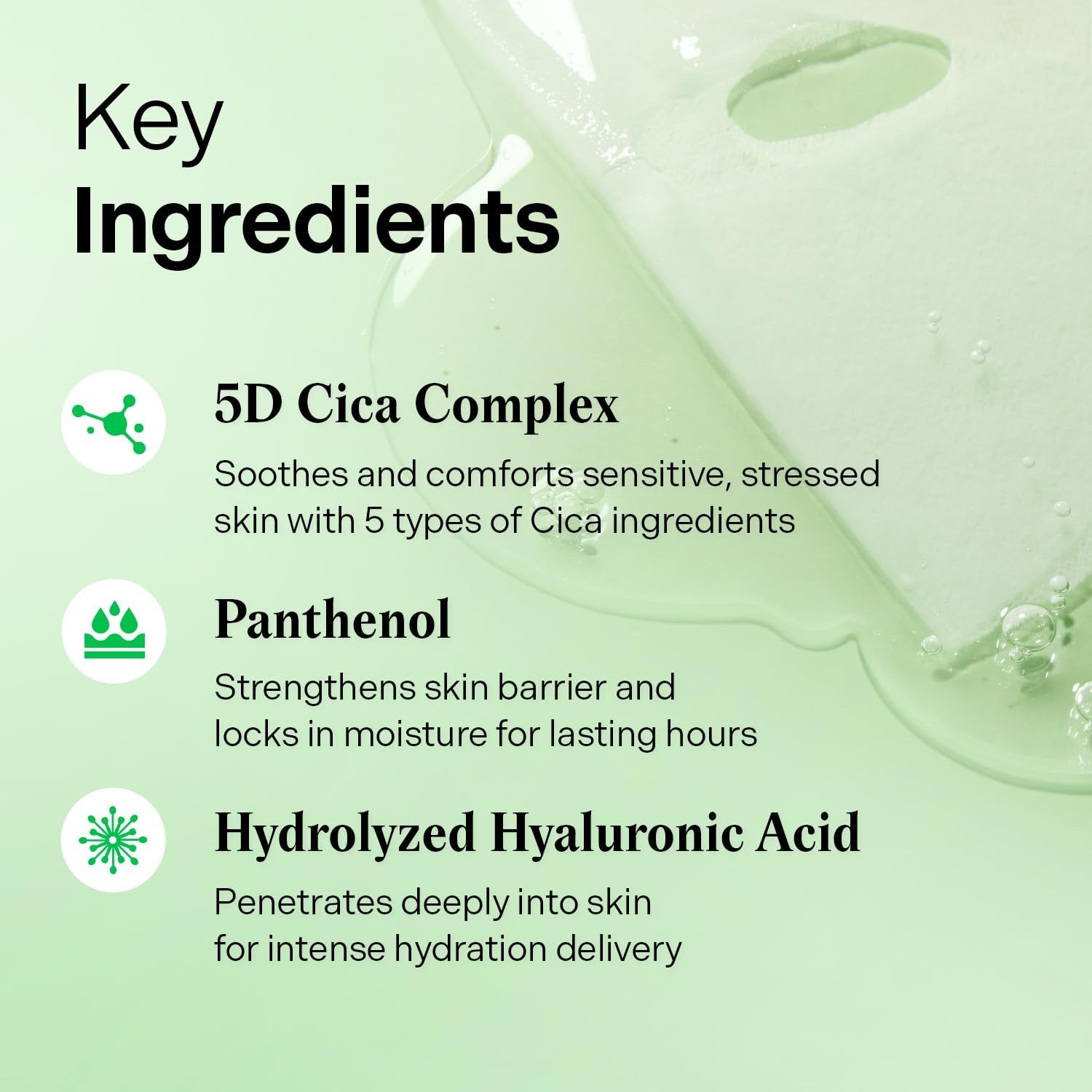 Torriden Mask Sheet Set: 4pc Balanceful Cica Soothing + 1pc Dive-In Low Molecular Hyaluronic Acid Hydrating Mask