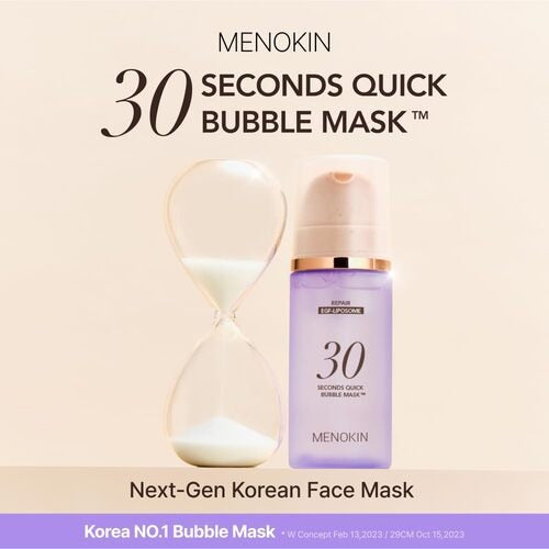 MENOKIN 30 Seconds Quick Bubble Mask 5 Types – Multi-Action Oxygen Foaming Mask