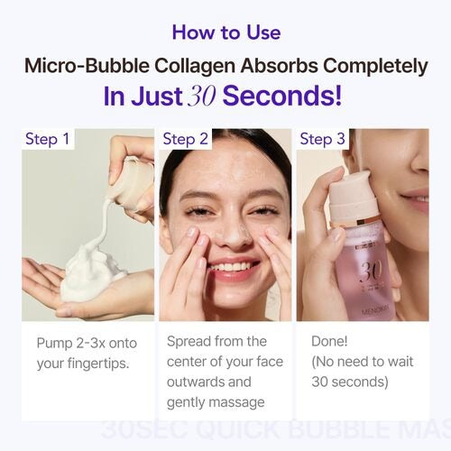 MENOKIN 30 Seconds Quick Bubble Mask 5 Types – Multi-Action Oxygen Foaming Mask