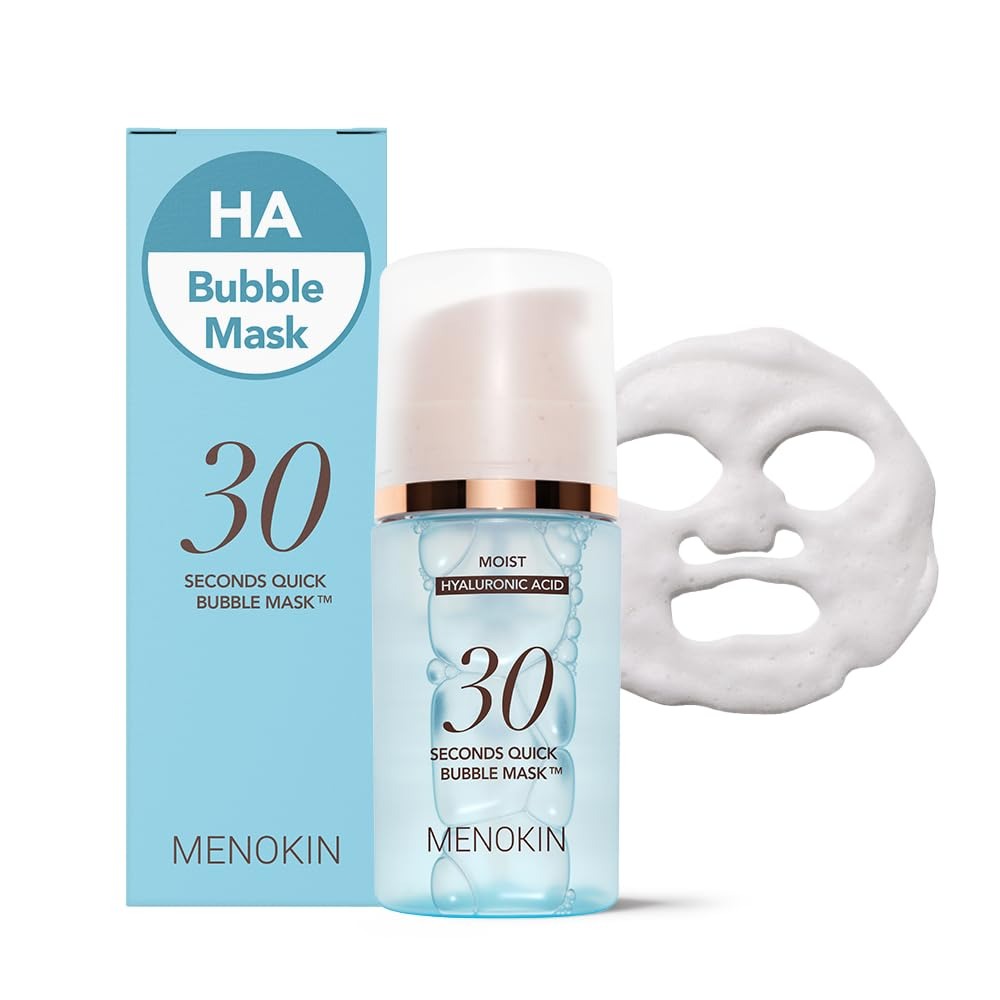 MENOKIN 30 Seconds Quick Bubble Mask 5 Types – Multi-Action Oxygen Foaming Mask