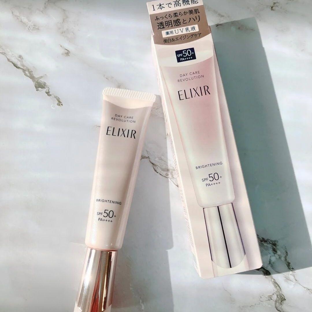 Shiseido Elixir Day Care Revolution Brightening UV Emulsion SPF50+ 35ml