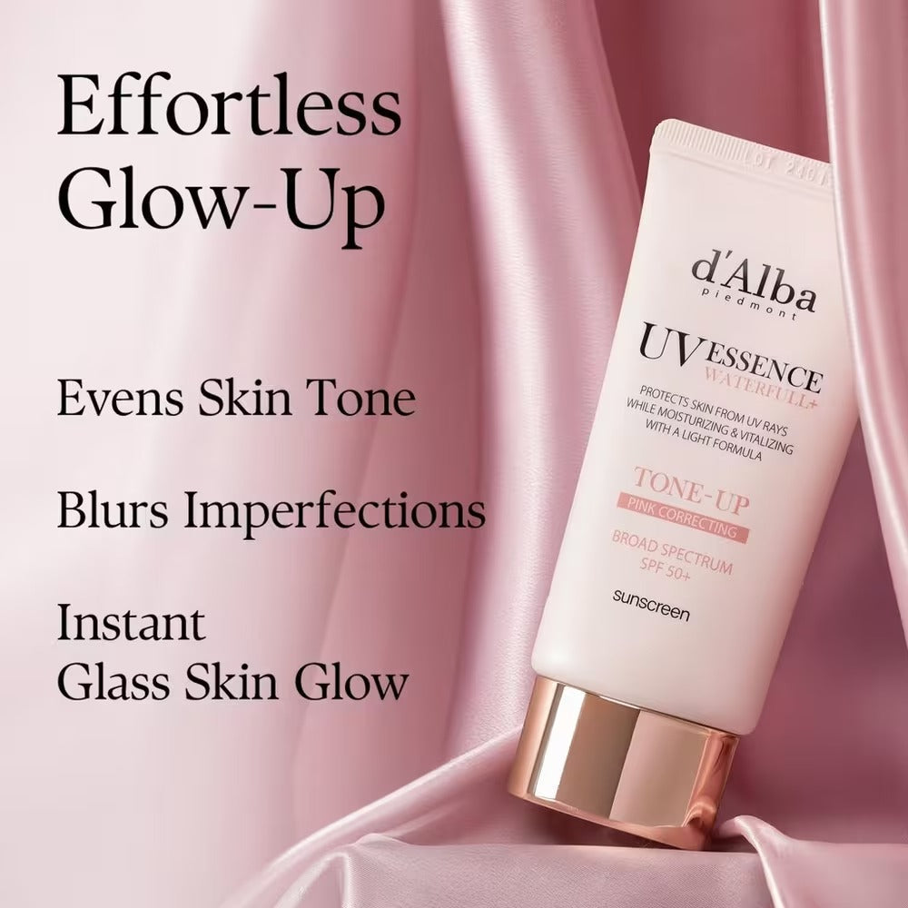 d'Alba Waterfull Pink Correcting Tone-Up Sunscreen SPF50+ PA++++