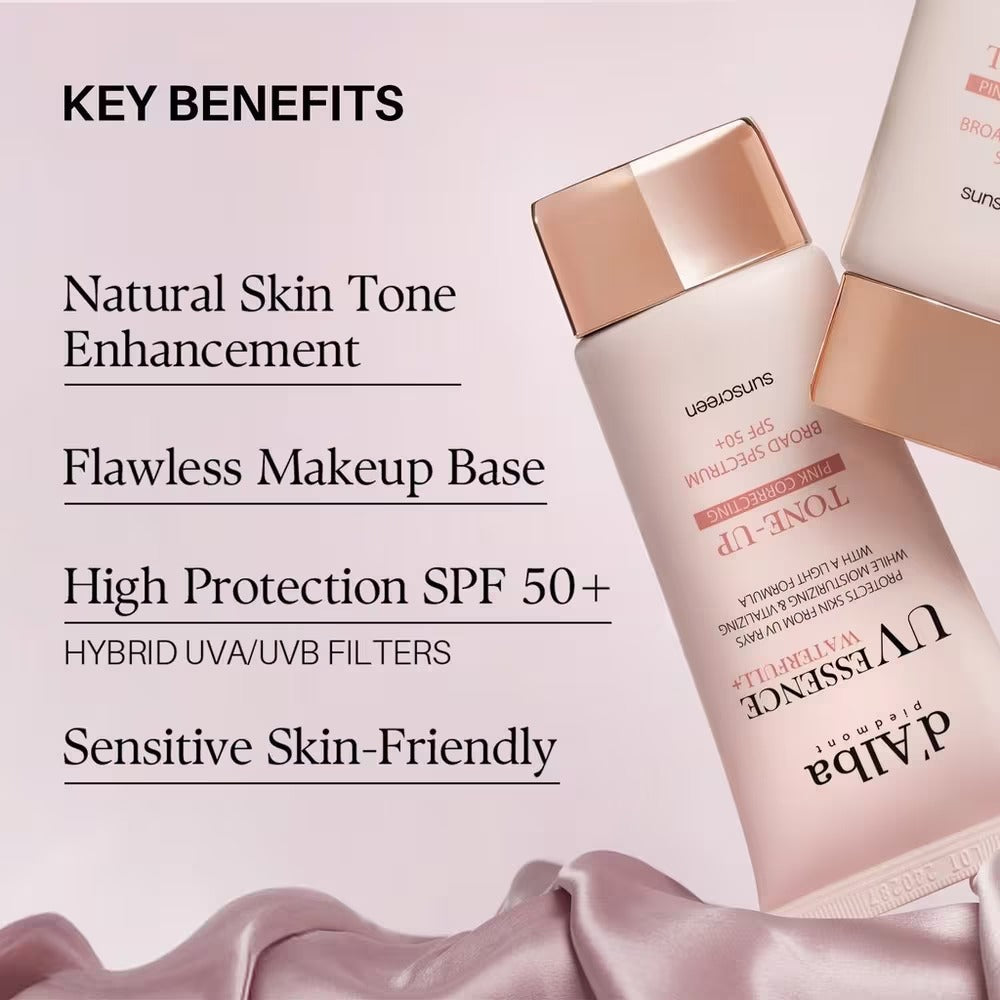 d'Alba Waterfull Pink Correcting Tone-Up Sunscreen SPF50+ PA++++