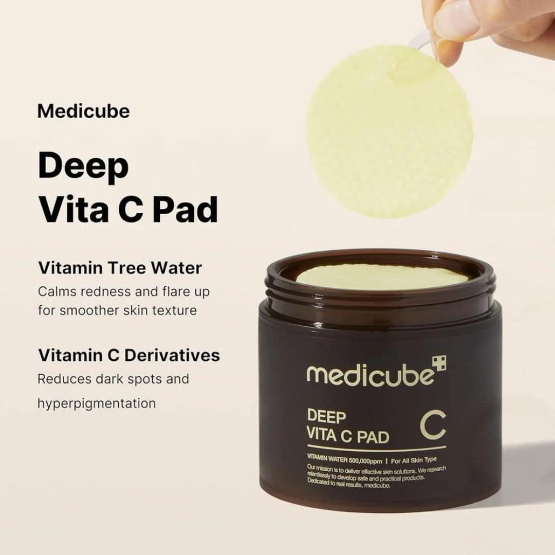 Medicube Deep Vita C Pad (70pcs) – Brightening & Exfoliating Skincare Pads