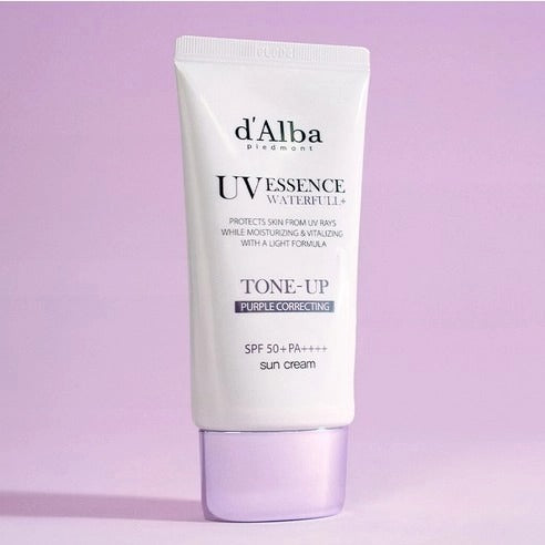 d’Alba Waterfull UV Essence Tone Up Sun Cream Purple SPF50+ PA++++ 50ml