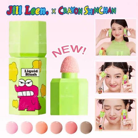 JILL LEEN x Crayon Shin-chan Liquid Blush | Soft Natural Cheek Tint - RV Cosmetics