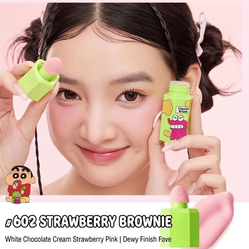 JILL LEEN x Crayon Shin-chan Liquid Blush | Soft Natural Cheek Tint - RV Cosmetics