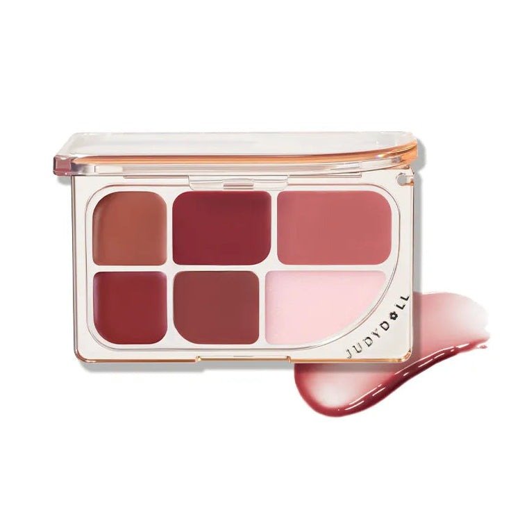 JUDYDOLL 6-Color Multi-Use Lip Palette - RV Cosmetics