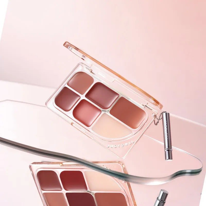 JUDYDOLL 6-Color Multi-Use Lip Palette - RV Cosmetics