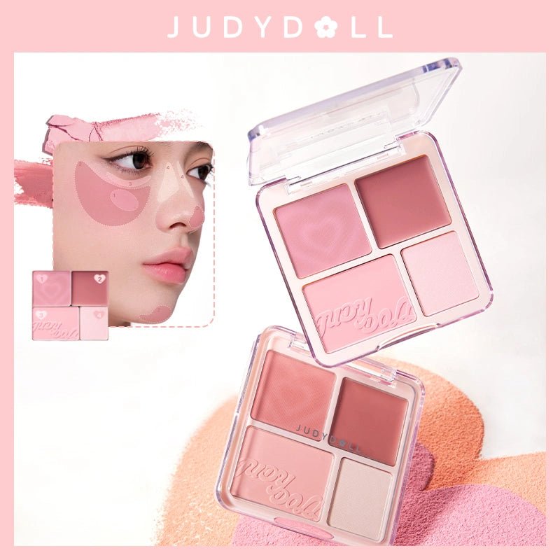 Judydoll Blush and Highlight Palette - RV Cosmetics