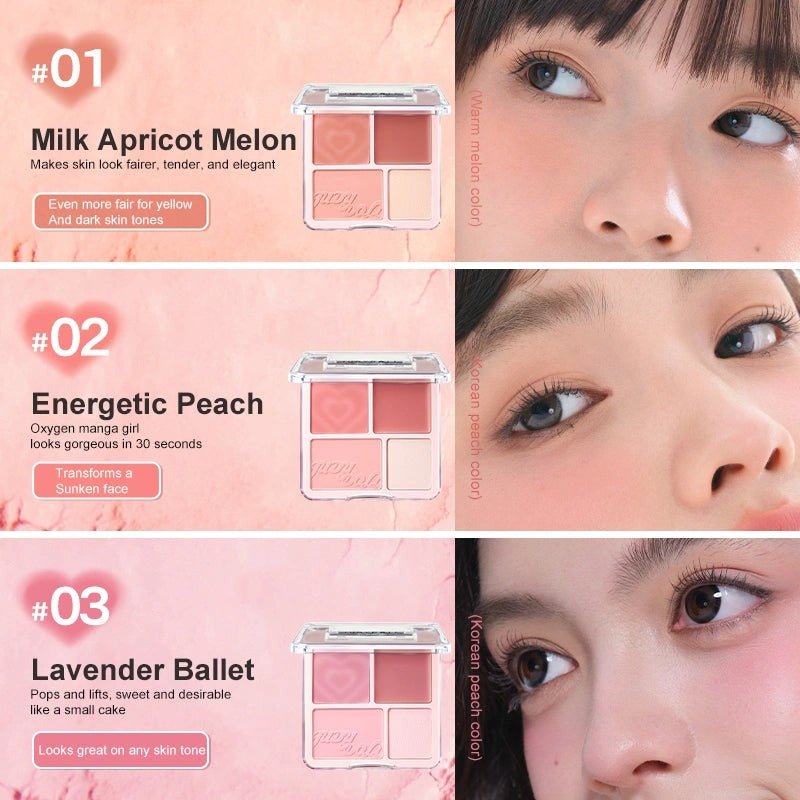 Judydoll Blush and Highlight Palette - RV Cosmetics