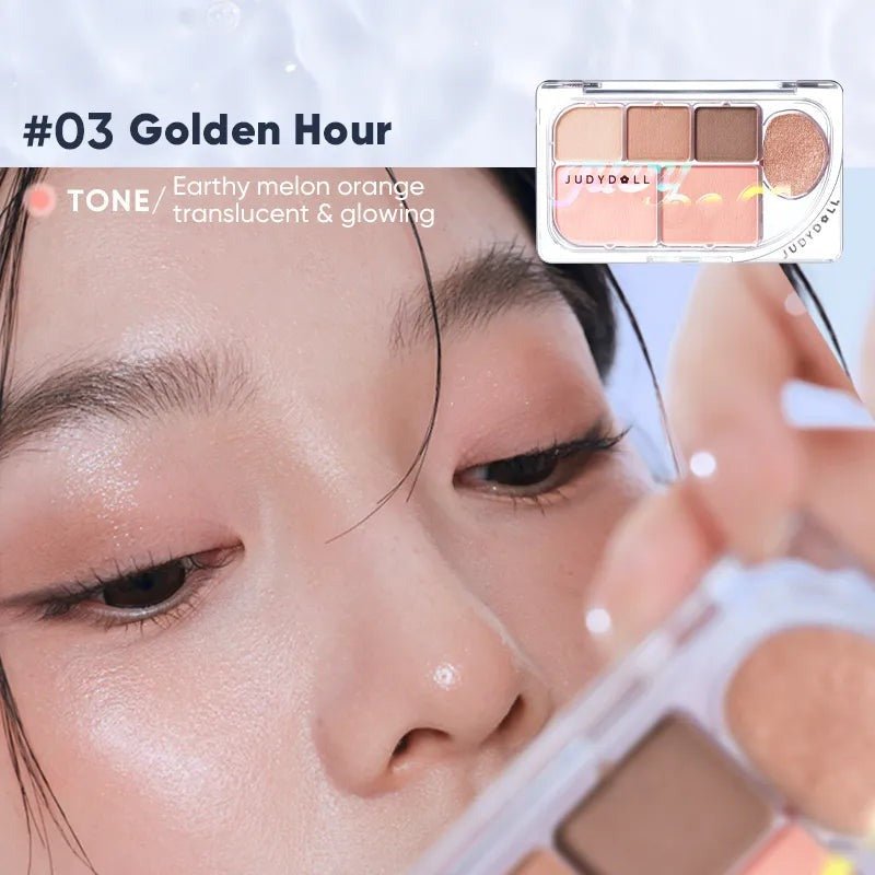 JUDYDOLL「DEW-SHINE」 6-COLOR PALETTE - RV Cosmetics