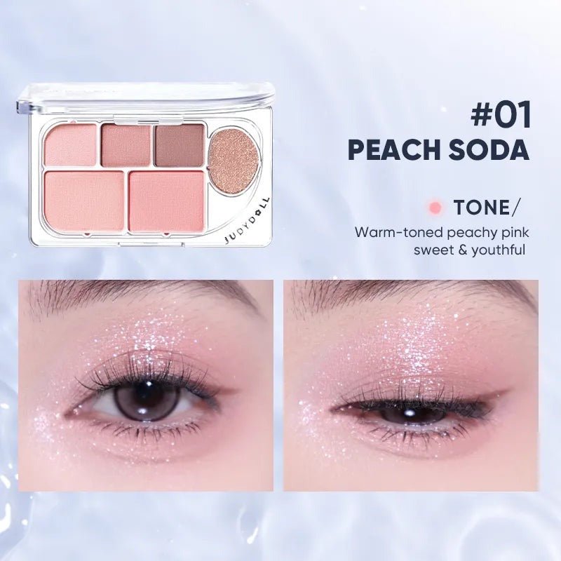 JUDYDOLL「DEW-SHINE」 6-COLOR PALETTE - RV Cosmetics