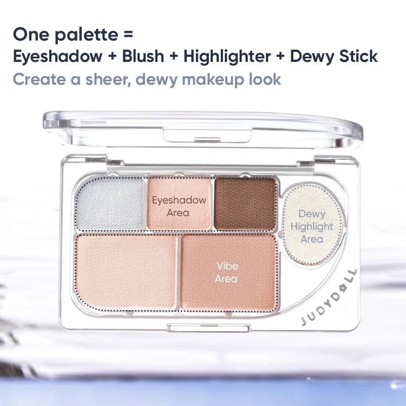 JUDYDOLL「DEW-SHINE」 6-COLOR PALETTE - RV Cosmetics