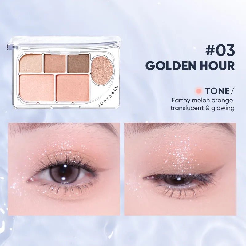 JUDYDOLL「DEW-SHINE」 6-COLOR PALETTE - RV Cosmetics