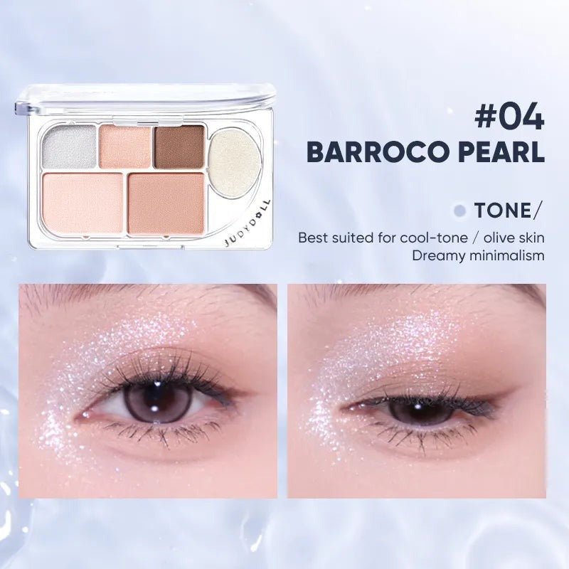 JUDYDOLL「DEW-SHINE」 6-COLOR PALETTE - RV Cosmetics