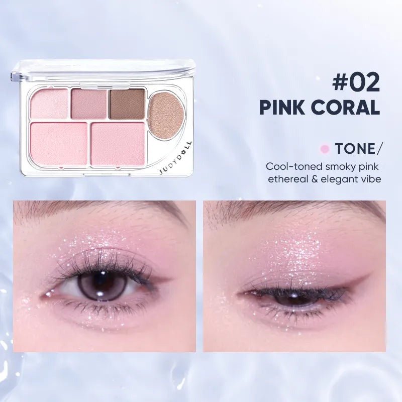 JUDYDOLL「DEW-SHINE」 6-COLOR PALETTE - RV Cosmetics