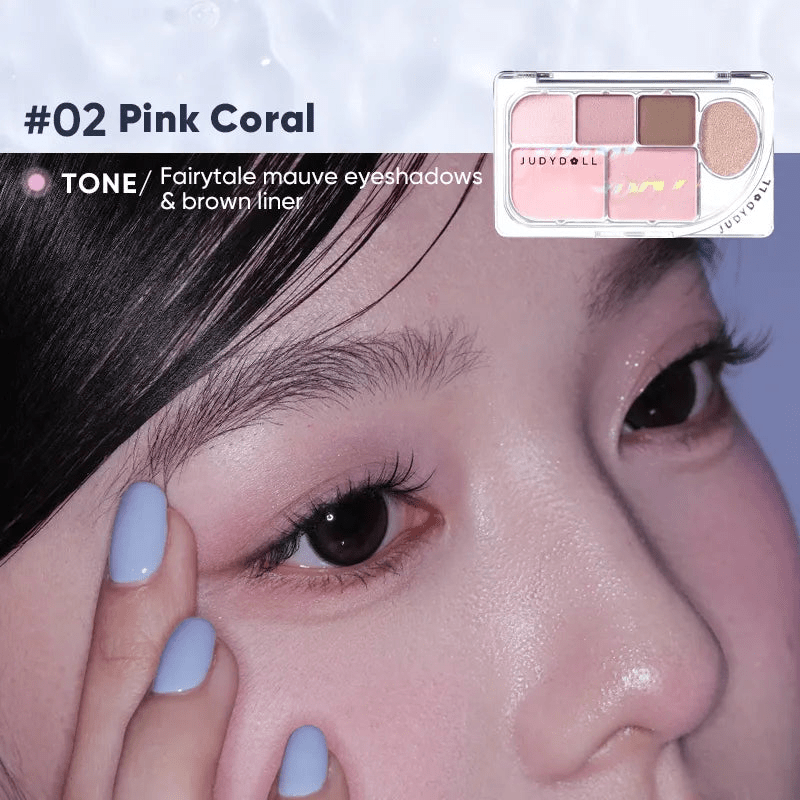 JUDYDOLL「DEW-SHINE」 6-COLOR PALETTE - RV Cosmetics